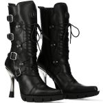 Bottes New Rock New Malicia en Cuir Itali Noir