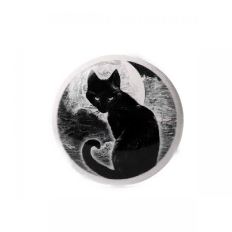 Bouchon de Bouteille 'Black Cat' en Céramique