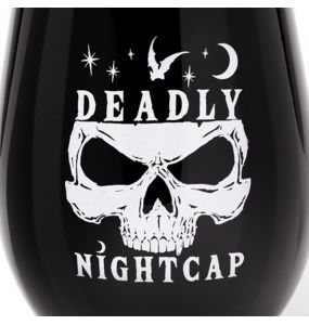 Black 'Deadly Nightcap' Glass
