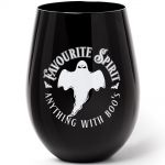 Black 'Favourite Spirit' Glass