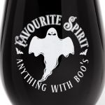 Black 'Favourite Spirit' Glass