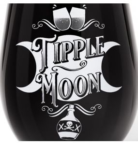 Black 'Tipple Moon' Glass