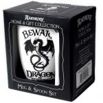 Ensemble Mug et Cuillère 'Dragon is Stirring' en Porcelaine