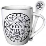 Ensemble Mug et Cuillère 'Hexy Witch' en Porcelaine