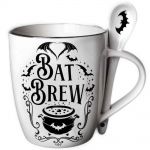 Ensemble Mug et Cuillère 'Bat Brew' en Porcelaine