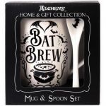 Ensemble Mug et Cuillère 'Bat Brew' en Porcelaine