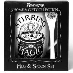 Ensemble Mug et Cuillère 'Stirring up Magic' en Porcelaine