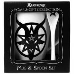 Ensemble Mug et Cuillère 'Baphomet' en Porcelaine