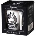 Ensemble Mug et Cuillère 'Hellhound' en Porcelaine