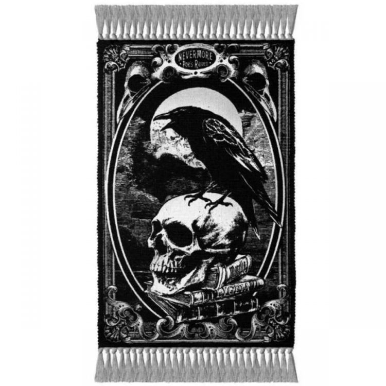 Tapis 'Poe's Raven' Noir