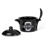 Ensemble Bol et Cuillère 'A Bite to Eat' en Porcelaine Noire