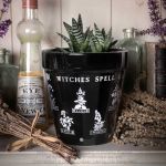 Cache Pot 'Witches Spell Garden' Noir