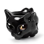 Chauffe-Tasse 'Chat' en Céramique Noire