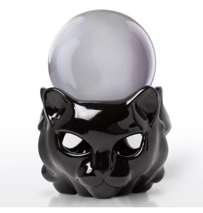 Chauffe-Tasse 'Chat' en Céramique Noire