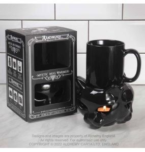 Chauffe-Tasse 'Chat' en Céramique Noire