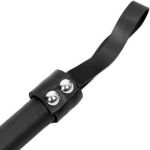 Black Faux Leather 'Dominia' Whip