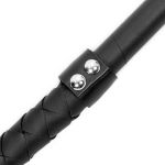 Black Faux Leather 'Dominia' Whip