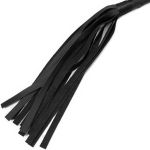 Black Faux Leather 'Dominia' Whip