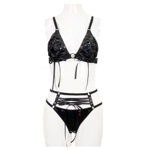 Black 'Emelia' Lingerie Set
