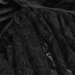 Sexy Bodysuit 'Melisande' in Black Velvet and Lace