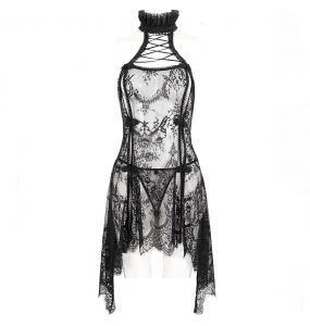Nuisette et String Sexy 'Melisenda' en Dentelle Noire