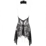 Nuisette et String Sexy 'Melisenda' en Dentelle Noire