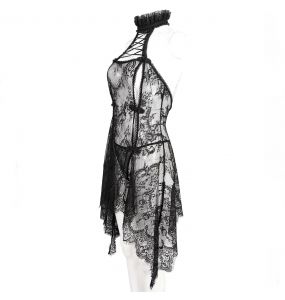 Nuisette et String Sexy 'Melisenda' en Dentelle Noire