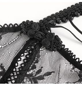Nuisette et String Sexy 'Melisenda' en Dentelle Noire