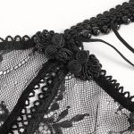 Nuisette et String Sexy 'Melisenda' en Dentelle Noire