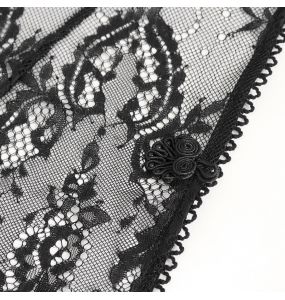 Nuisette et String Sexy 'Melisenda' en Dentelle Noire