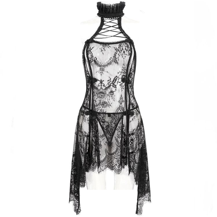 Nuisette et String Sexy 'Melisenda' en Dentelle Noire