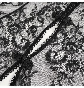 Nuisette et String Sexy 'Melisenda' en Dentelle Noire