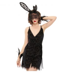 Nuisette 'Mira' en Velours Noir