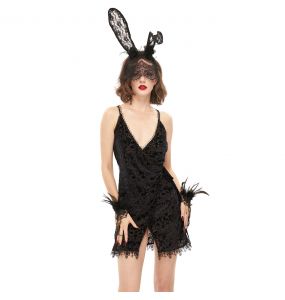 Nuisette 'Mira' en Velours Noir