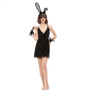 Nuisette 'Mira' en Velours Noir