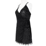 Nuisette 'Mira' en Velours Noir