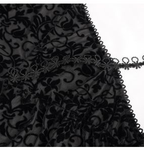 Nuisette 'Mira' en Velours Noir