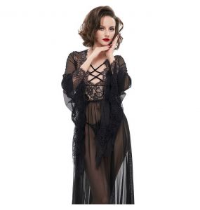 Nuisette et String Sexy 'Melusine' Noirs