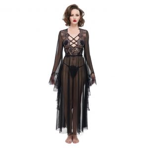 Nuisette et String Sexy 'Melusine' Noirs