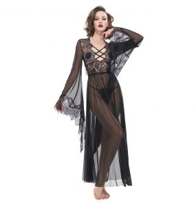 Nuisette et String Sexy 'Melusine' Noirs