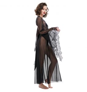 Nuisette et String Sexy 'Melusine' Noirs