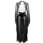 Nuisette et String Sexy 'Melusine' Noirs