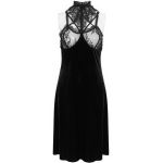 Nuisette Sexy 'Melusine' en Dentelle et Velours Noirs