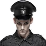 Casquette Gothique 'Militia' Noire