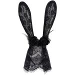 Bandeau Sexy 'Bunny Ears' avec Voile Noir