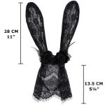 Bandeau Sexy 'Bunny Ears' avec Voile Noir