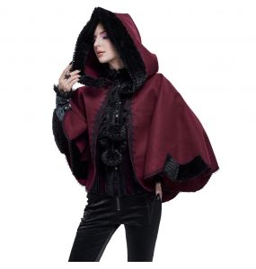 Cape 'Cassandra' Rouge et Noire