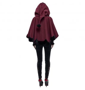 Cape 'Cassandra' Rouge et Noire