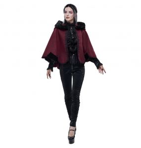 Cape 'Cassandra' Rouge et Noire