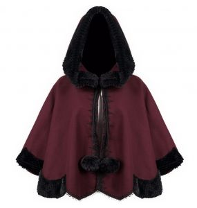 Cape 'Cassandra' Rouge et Noire